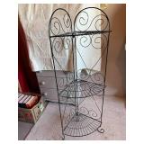 Wire Three Shelf Corner Plant Stand
