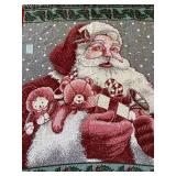 Santa With His Bag of Toys Throw
