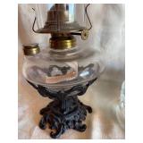 2 Clear Glass Oil Lanterns