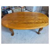 Oval Wooden Coffee Table