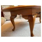 Oval Wooden Coffee Table