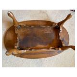 Oval Wooden Coffee Table