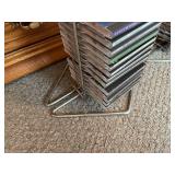 2 Metal CD Racks Full of CD