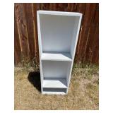 White Wooden Garage Storage Shelf