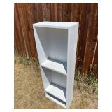 White Wooden Garage Storage Shelf