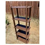 5 Shelf Wooden Bookcase