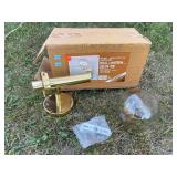 Outdoor Diamond F Brass Wall Lantern