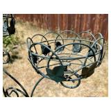 Metal Floral Themed Plant Holder