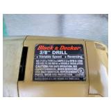 Black and Decker 3/8th Inch Variable Speed Electric Drill