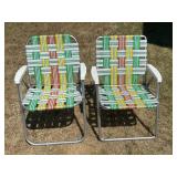 2 Webbed Folding Chairs