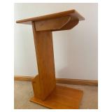 Snack Table With Book Rack