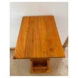 Snack Table With Book Rack