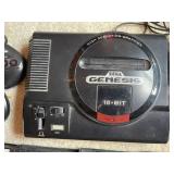 Vintage Sega System With Games