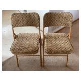 2 Samsonite Padded Folding Chairs