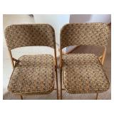 2 Samsonite Padded Folding Chairs