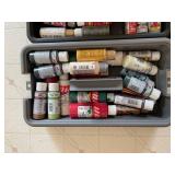 Tool Box Full of New and Used Crafting Paint