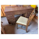 Vintage Wooden Desk and Chair