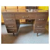 Vintage Wooden Desk and Chair