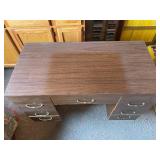 Vintage Wooden Desk and Chair