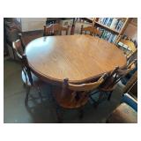 Wooden Kitchen Table With Six Chairs