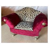 Leopard Patterned Trinket Box With Brass Accents