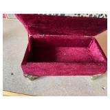 Leopard Patterned Trinket Box With Brass Accents