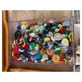 Wicker Sewing Basket Full of Sewing Accessories