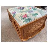 Wicker Sewing Basket Full of Sewing Accessories