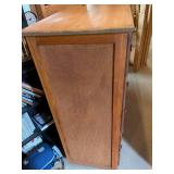 Wooden Five Drawer Rolling Dresser