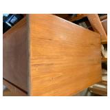Wooden Five Drawer Rolling Dresser