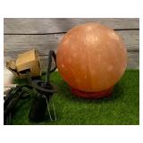 New in Box Lighted Himalayan Salt Globe