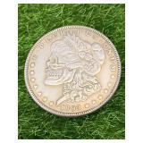 1922 Peace Dollar Skull Coin (Unique Novelty Coin)