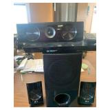 Blu Ray Player, Subwoofer & Surround Sound Speakers