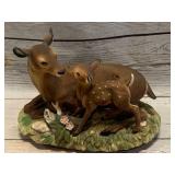 Homco Masterpiece Porcelain Fan with Mother (Sold $99 Ebay)