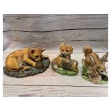 Lot of 3 Homco Masterpiece Ceramic Items