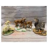Lot of 3 Homco Masterpiece Ceramic Items
