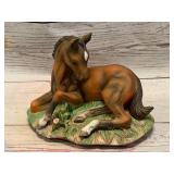 Homco Masterpiece Porcelain Horse Laying Down