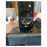 Sound Bar, Blu Ray Player, Speakers