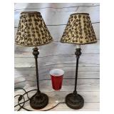 Elegant Lamps & Red Neck Wine Glass