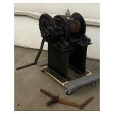 Antique 5-Ton Hand-Crank Winch
