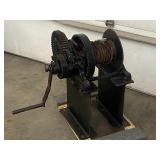 Antique 5-Ton Hand-Crank Winch