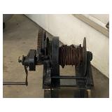 Antique 5-Ton Hand-Crank Winch