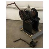 Antique 5-Ton Hand-Crank Winch