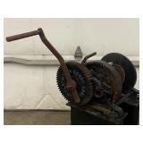 Antique 5-Ton Hand-Crank Winch