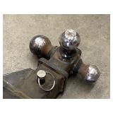 Solid 3-Way Receiver Hitch With Solid Two-Piece Adjustable Ball Mount