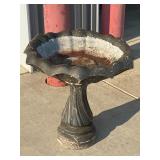 Concrete Two-Piece Bird Bath