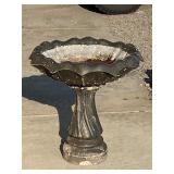 Concrete Two-Piece Bird Bath