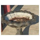 Concrete Two-Piece Bird Bath