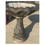 Concrete Two-Piece Bird Bath