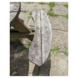 Round Wooden Picnic Table with Attached Benches